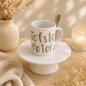 Mok "Tofste Peter" met lepeltje - Een cadeau met een glimlach