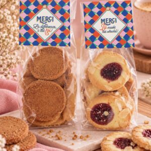 "Merci" artisanale koekjes - Een smakelijk bedankje